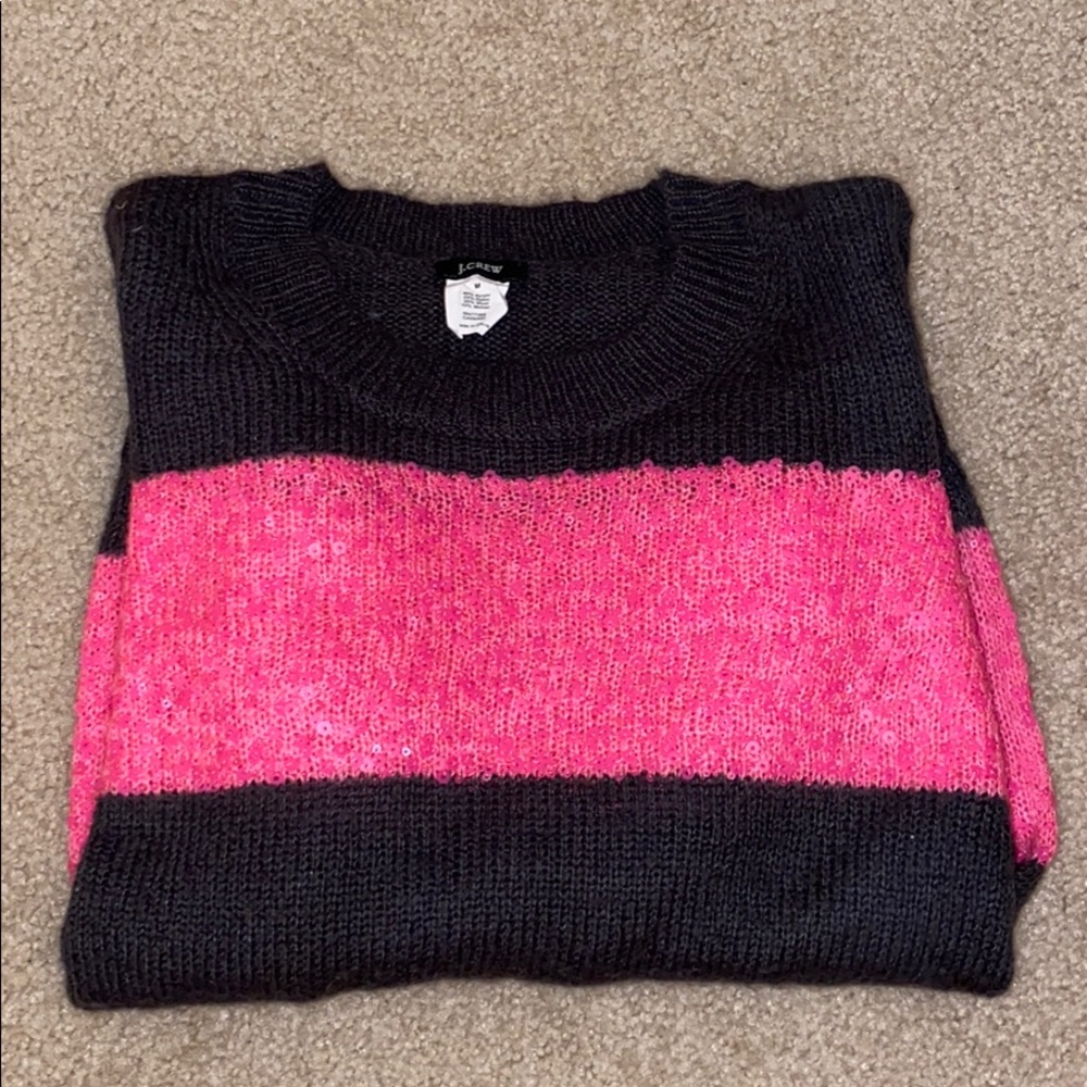 Jcrew sequin holiday sweater